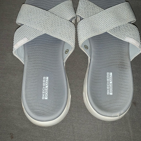 Sandals slip on. They are almost new. - Picture 2 of 4